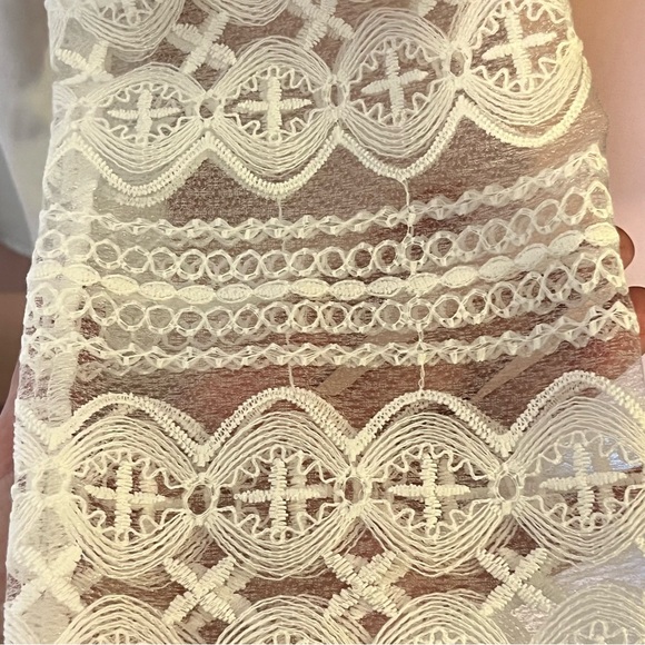 White Boutique Blouse with Lace, Handmade Lace Blouse from Ukraine, Ukraine Too - Picture 8 of 10